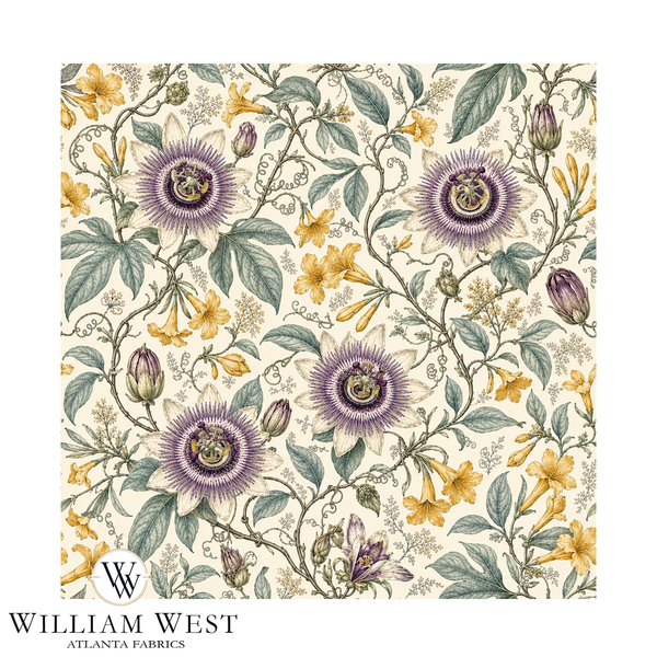 Atlanta Fabrics Jasmine and Passion Lavender Fabric | Atlanta Fabrics