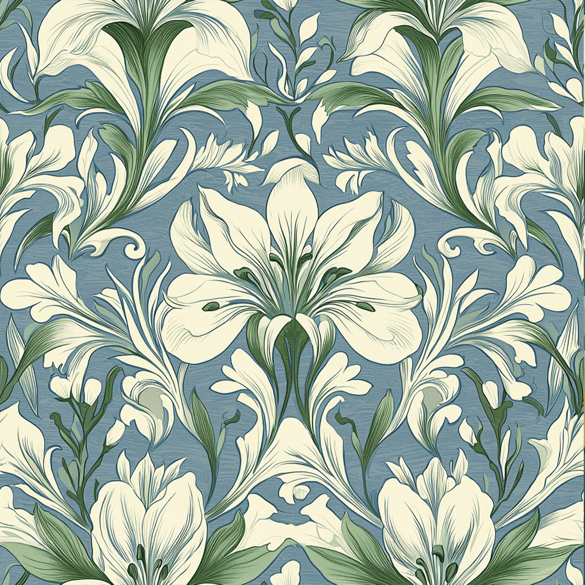 Atlanta Fabrics Joys Of The English Cerulean Frost Fabric | Atlanta Fabrics
