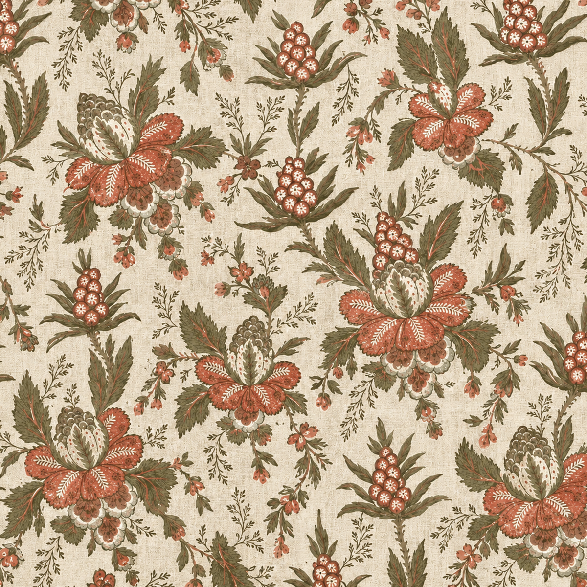 June Blossom Madder Wallpaper