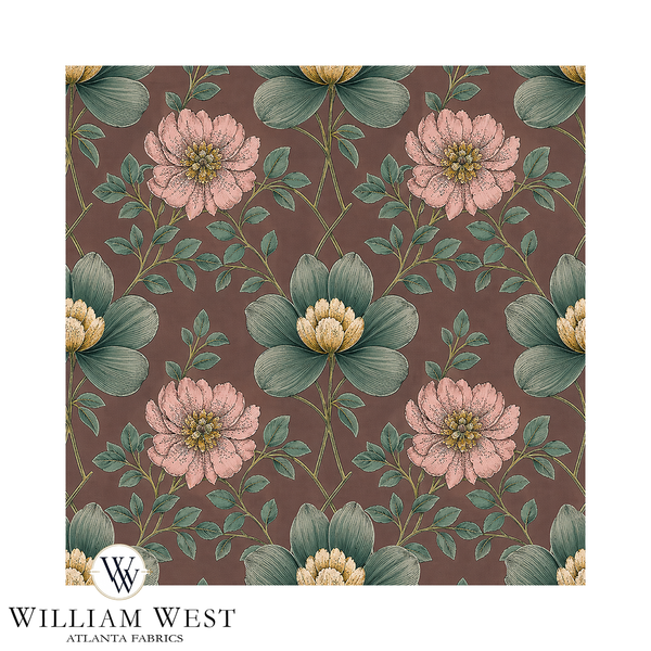 Atlanta Fabrics Larkspur Grove Mulberry Fabric | Atlanta Fabrics