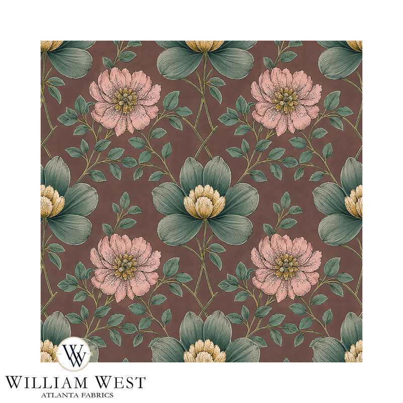 Atlanta Fabrics Larkspur Grove Mulberry Fabric | Atlanta Fabrics