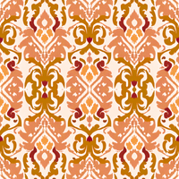 William West Designs Lauderhill Orange Fabric | Atlanta Fabrics