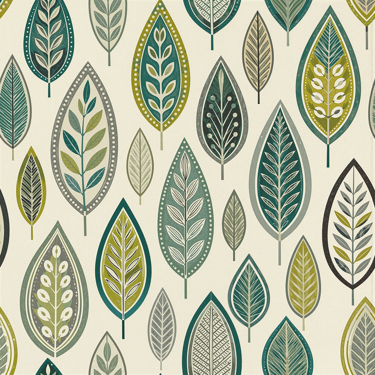 Leaf Parade Green