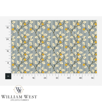Lemon Tree Stripe French Blue