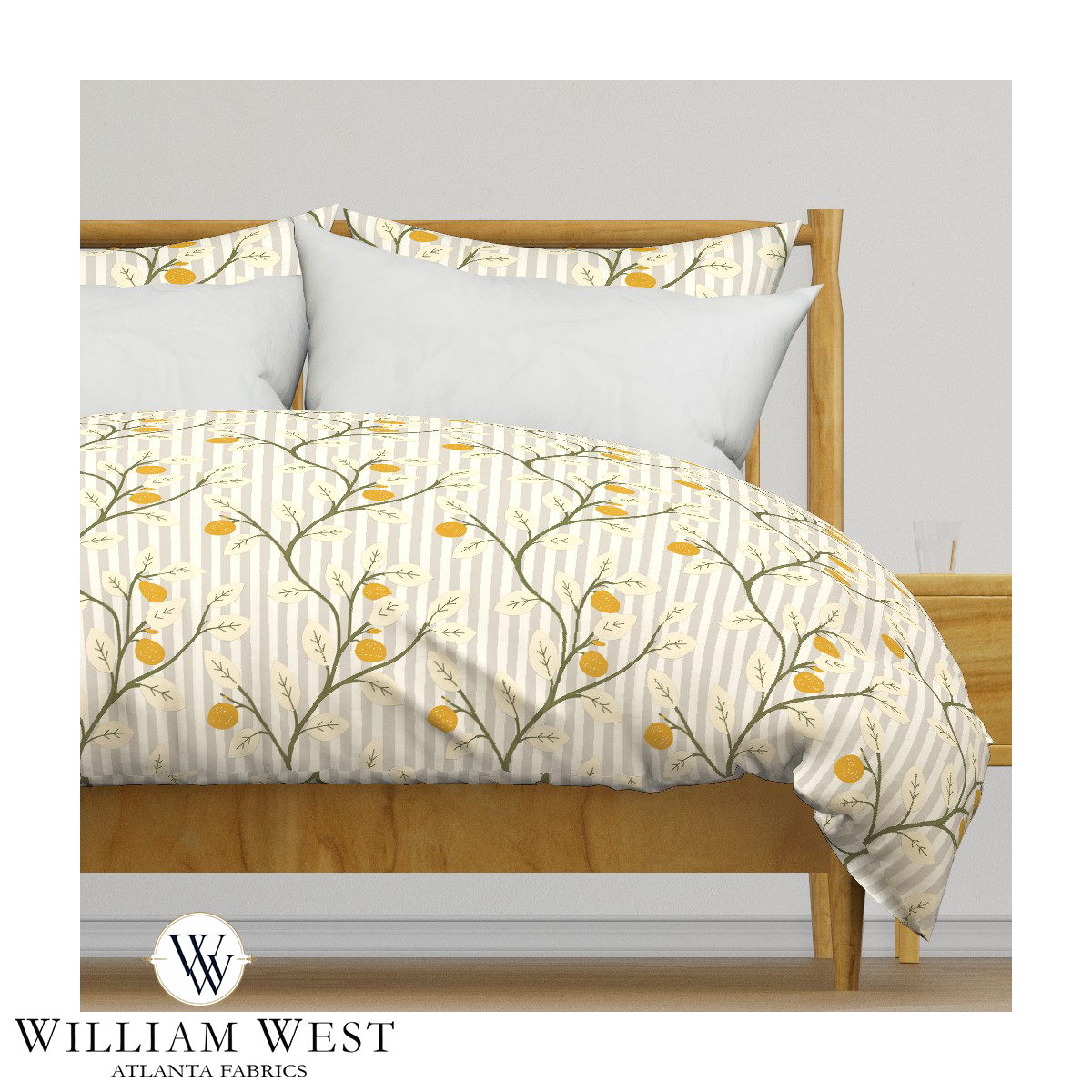 Lemon Tree Stripe Grey