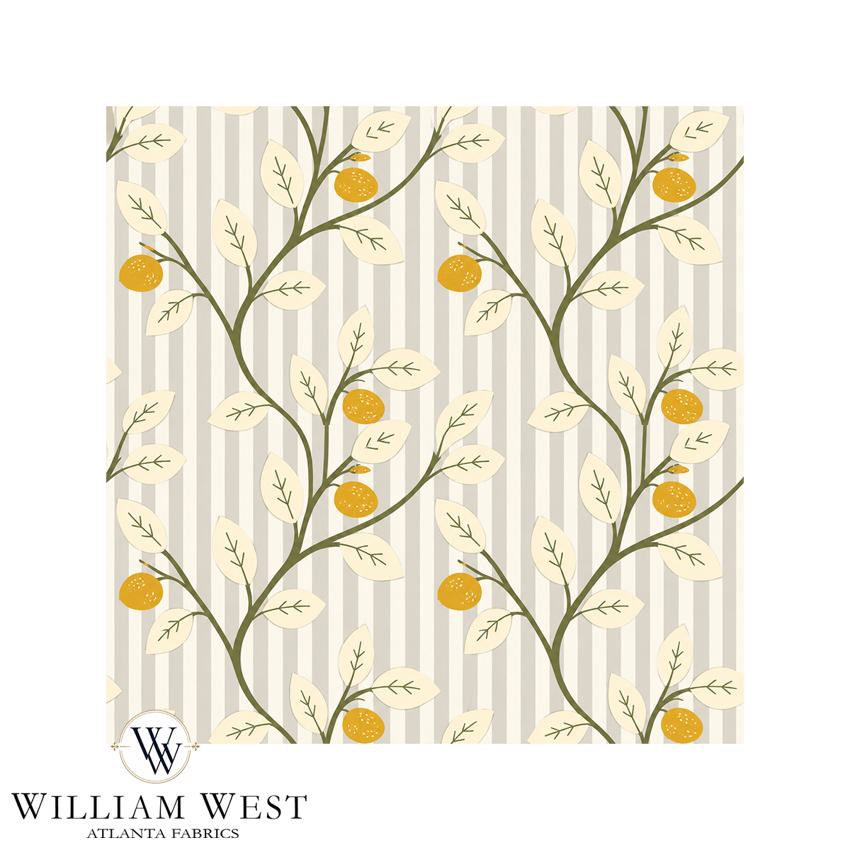 Lemon Tree Stripe Grey