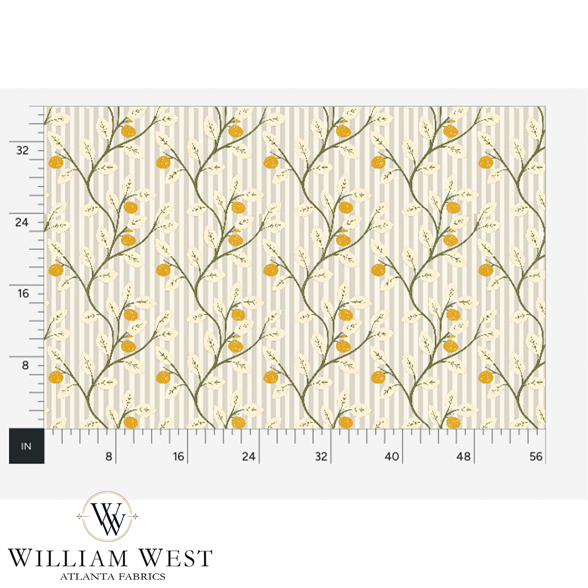 Lemon Tree Stripe Grey
