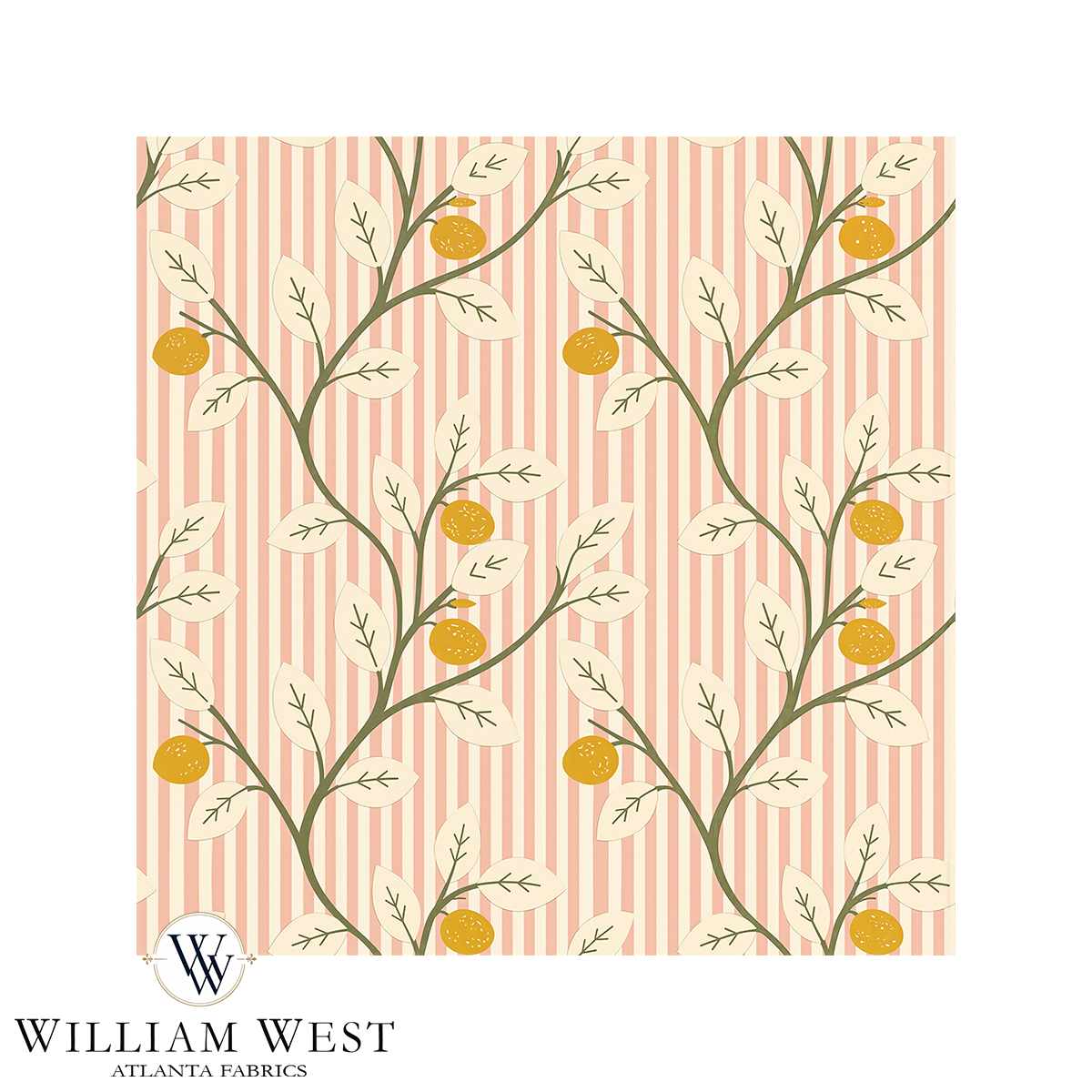 Lemon Tree Stripe Pink