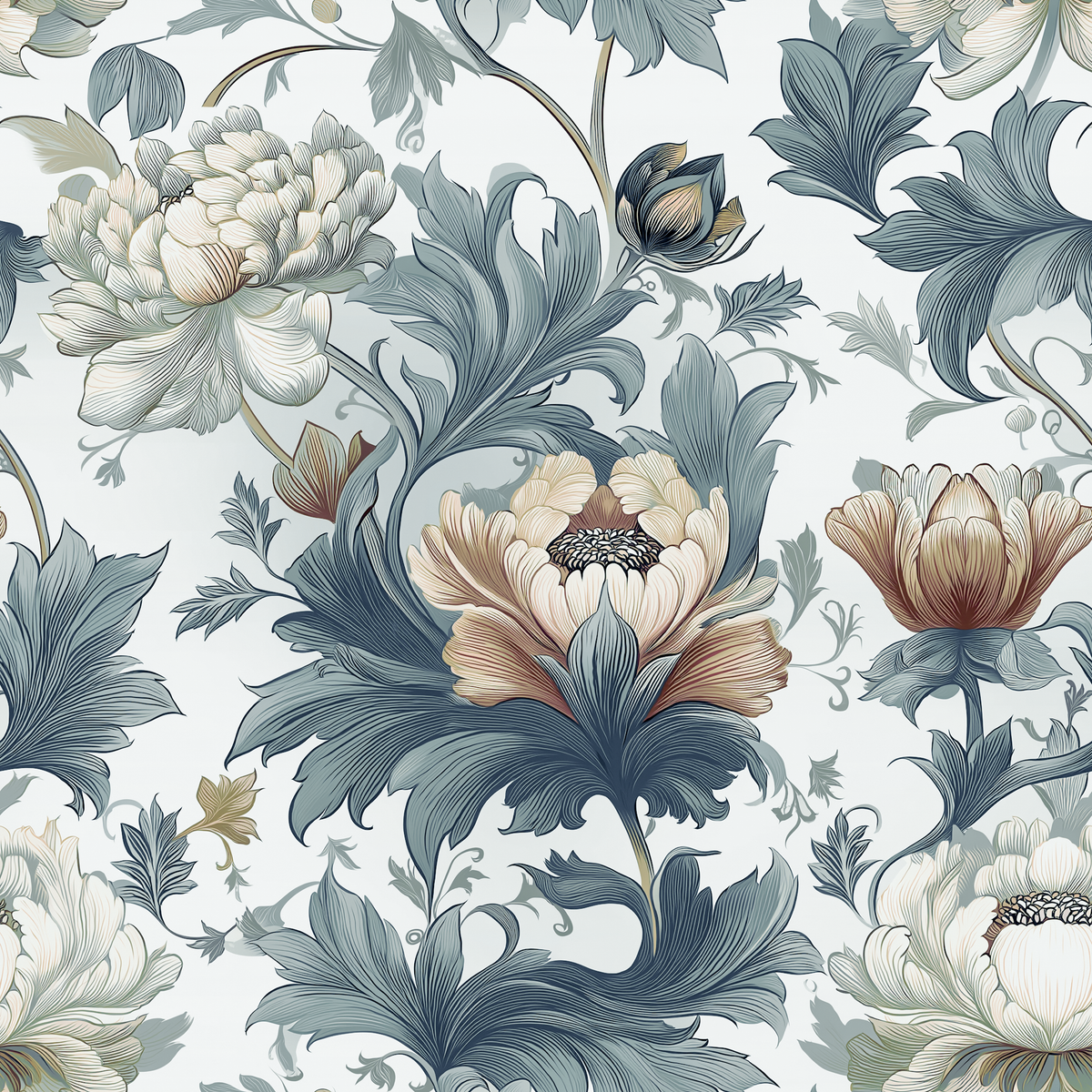 Linden Court Floral Slate