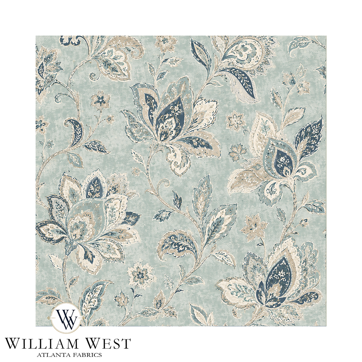 Atlanta Fabrics Little Jo Seafoam Fabric | Atlanta Fabrics