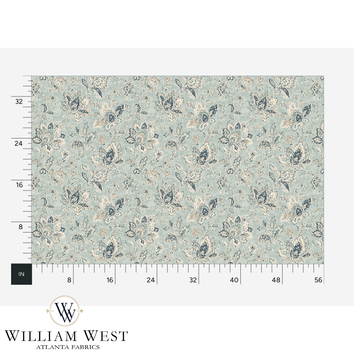 Atlanta Fabrics Little Jo Seafoam Fabric | Atlanta Fabrics