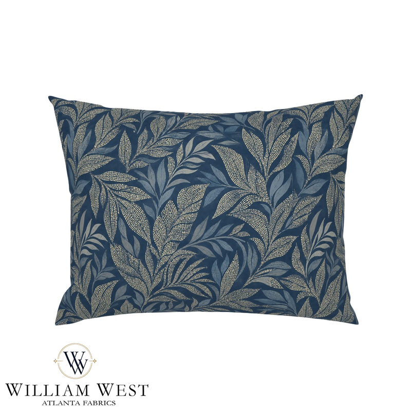 Atlanta Fabrics Lundgren Navy Fabric | Atlanta Fabrics