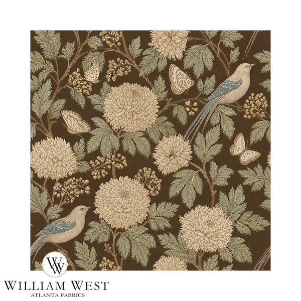 Atlanta Fabrics Maddox Walnut Fabric | Atlanta Fabrics