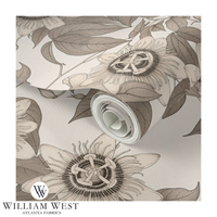 Meadow Arcade Sepia Wallpaper