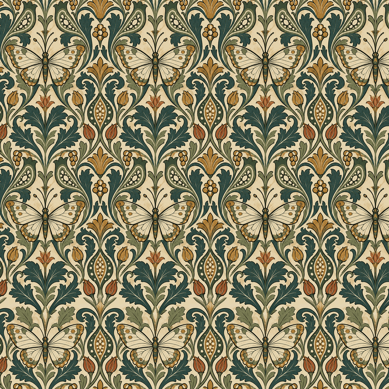 Atlanta Fabrics Meet Me At The Fair Ochre Wallpaper Wallpaper | Atlanta Fabrics