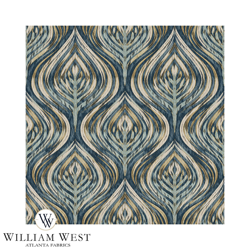 Atlanta Fabrics Mesa Echo Azul Fabric | Atlanta Fabrics