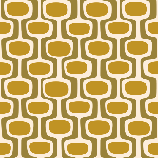 Atlanta Fabrics Mod Link Olive Mustard Fabric | Atlanta Fabrics