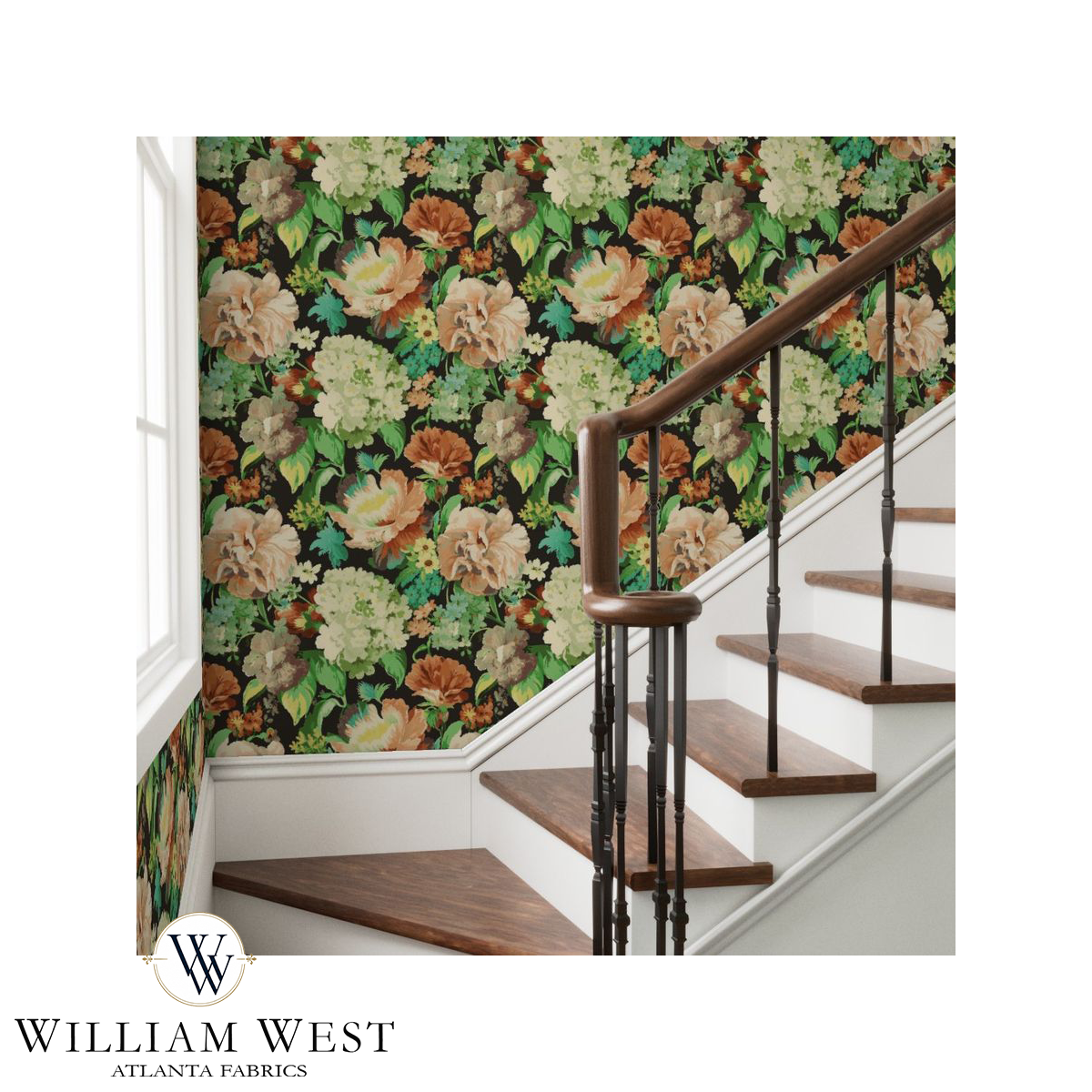 Monterey in May Green Wallpaper