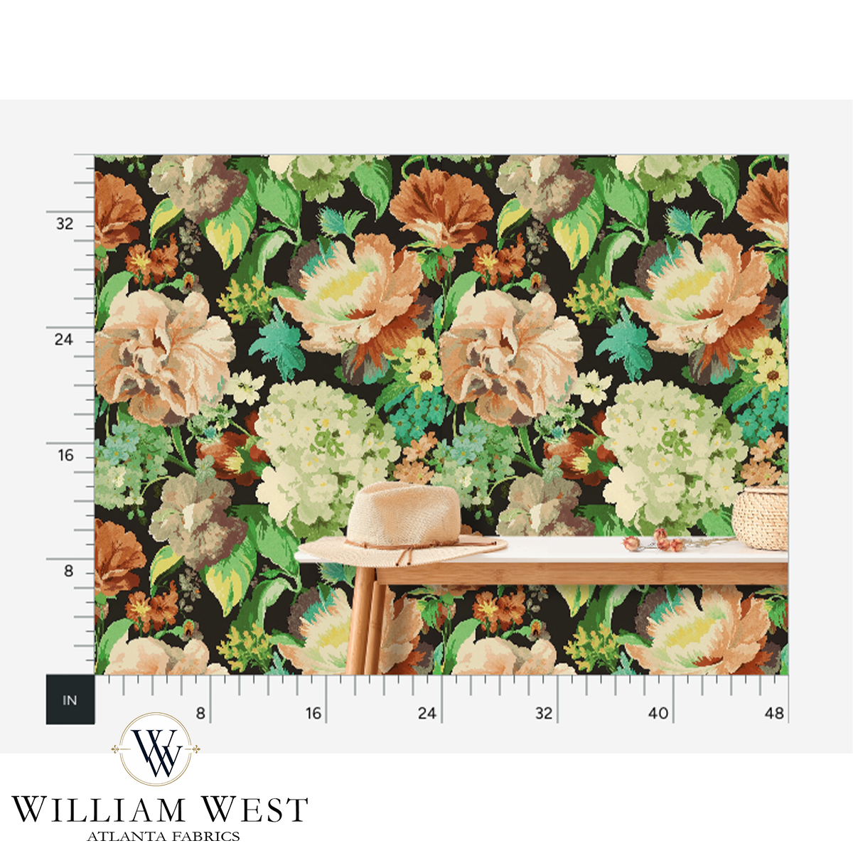 Monterey in May Green Wallpaper