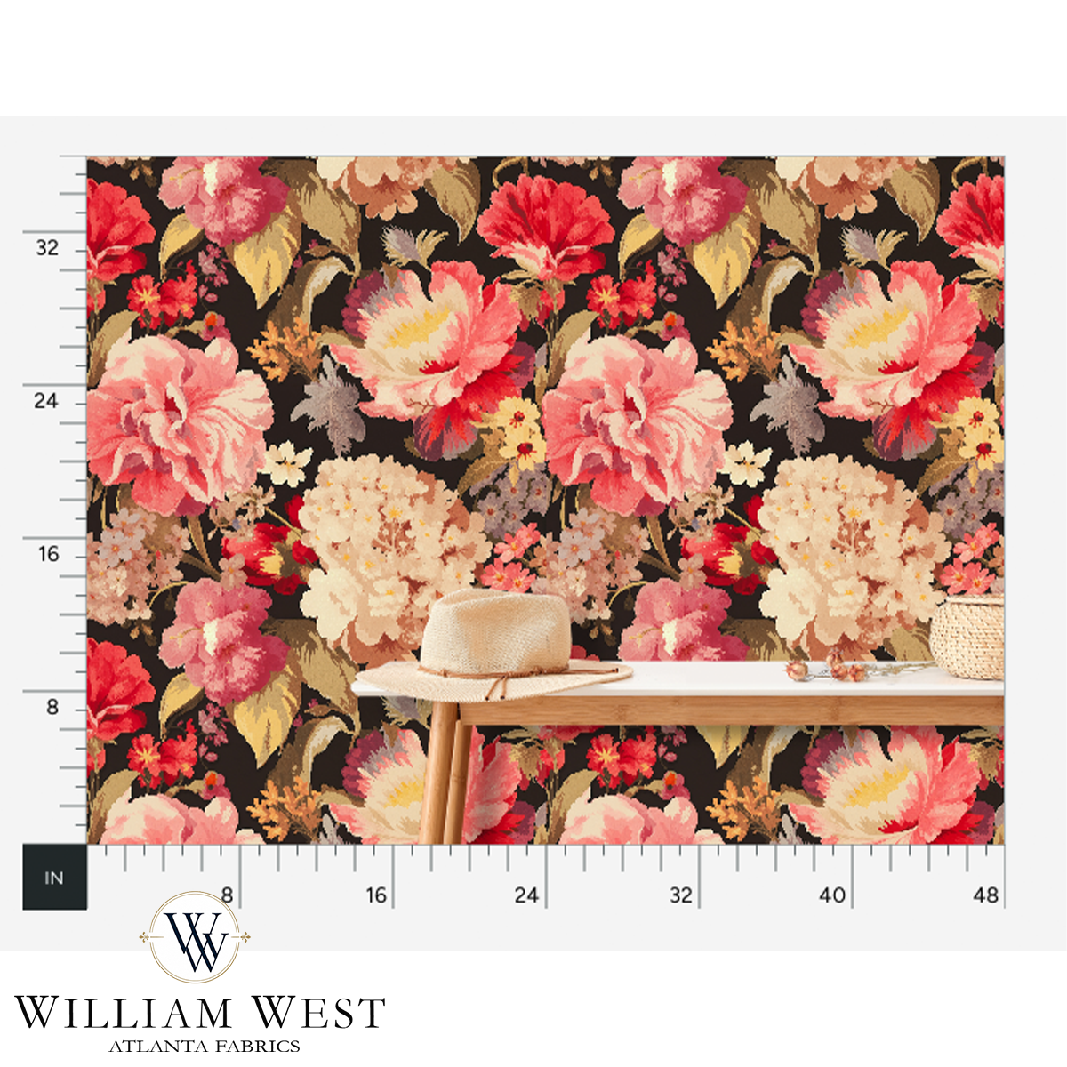 Monterey in May Poppy Wallpaper