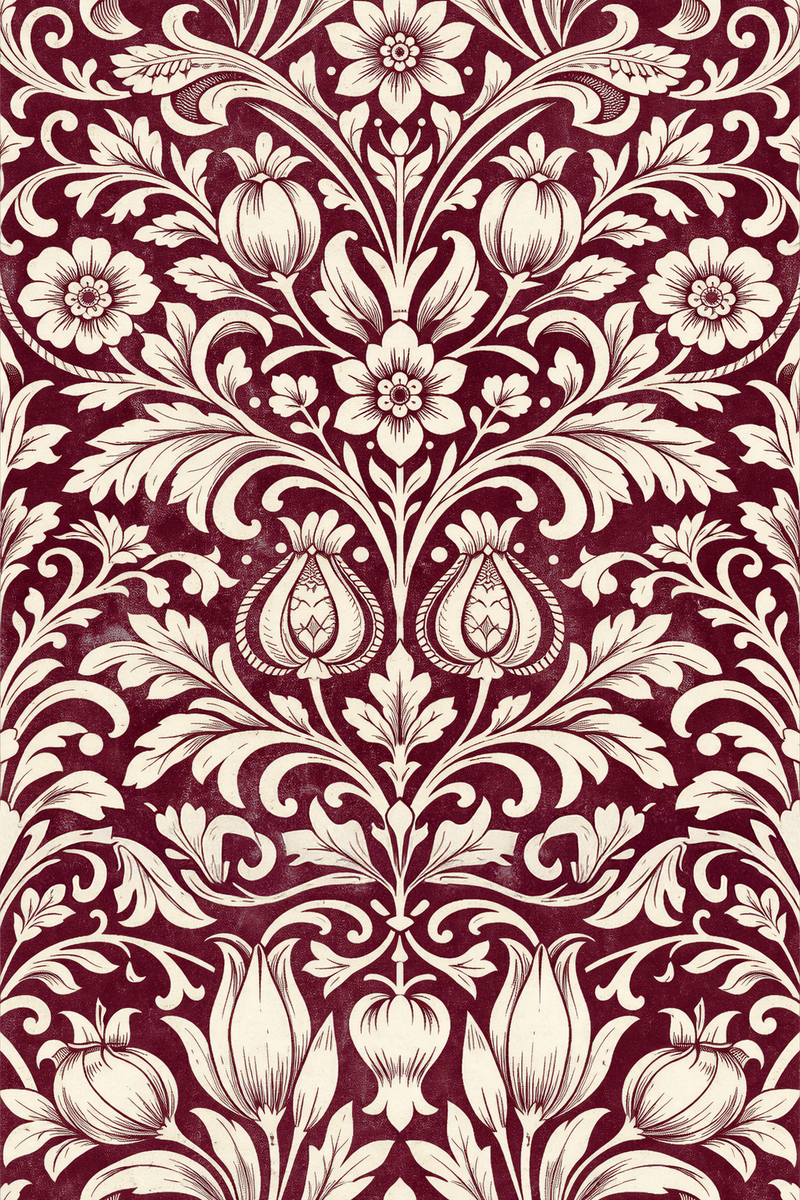 Atlanta Fabrics Musterfield Bordeaux Fabric | Atlanta Fabrics