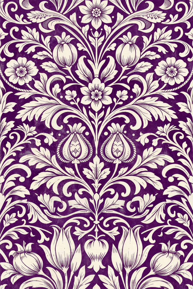 Atlanta Fabrics Musterfield Grape Fabric | Atlanta Fabrics