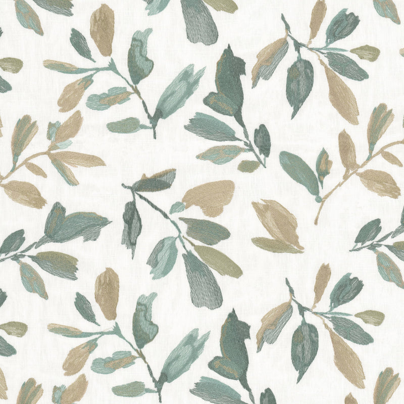 STOUT NOTATION 2 AQUA Fabric | Atlanta Fabrics