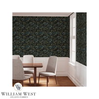 Nocturne Palmetto Blue Wallpaper