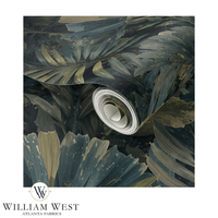 Nocturne Palmetto Blue Wallpaper