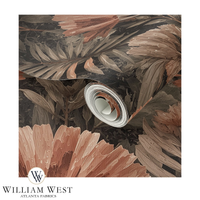 Nocturne Palmetto Terracotta Wallpaper