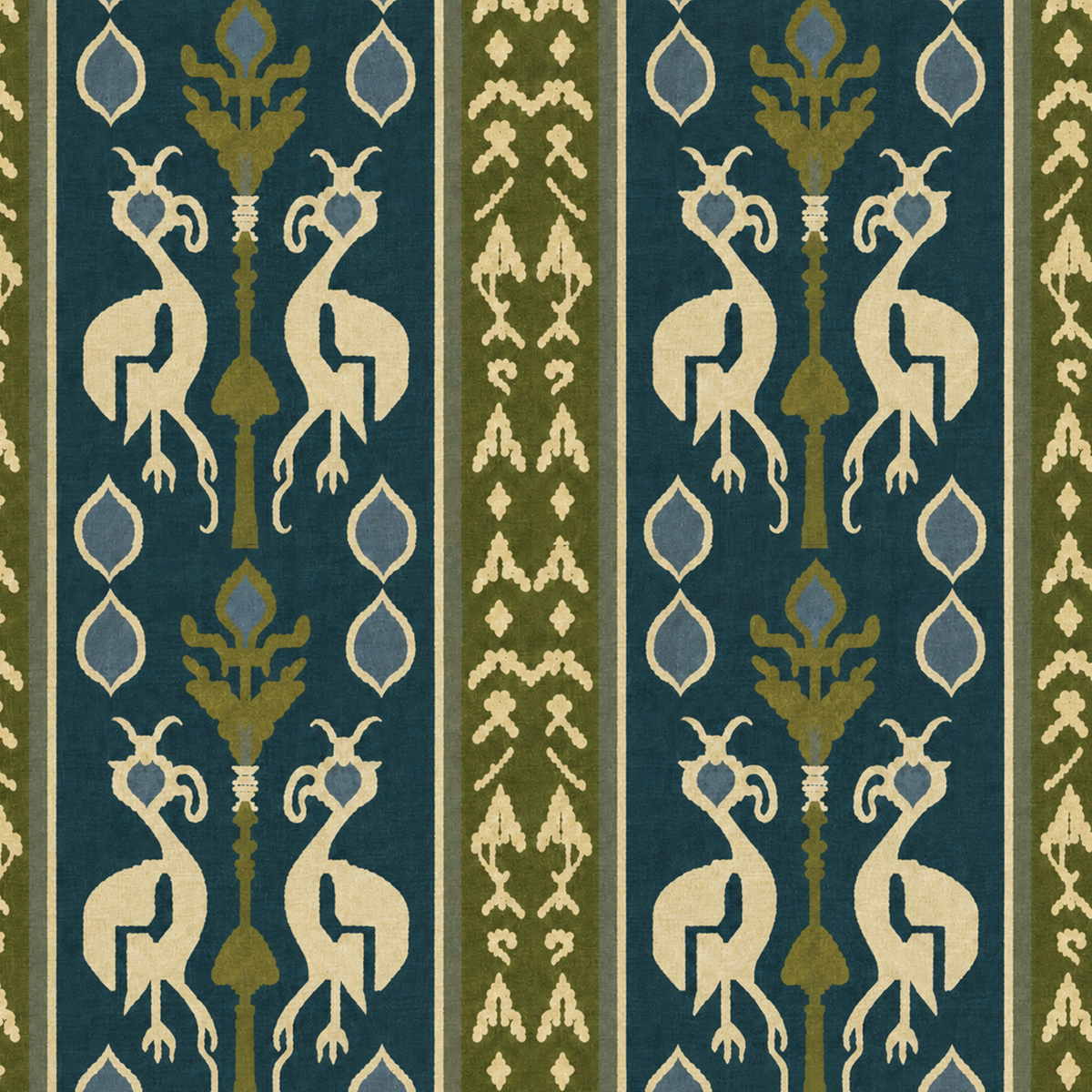 Nomad Birds Blue Wallpaper