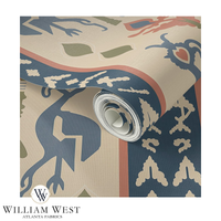 Nomad Birds Denim Wallpaper