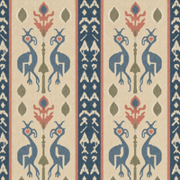 Nomad Birds Denim Wallpaper