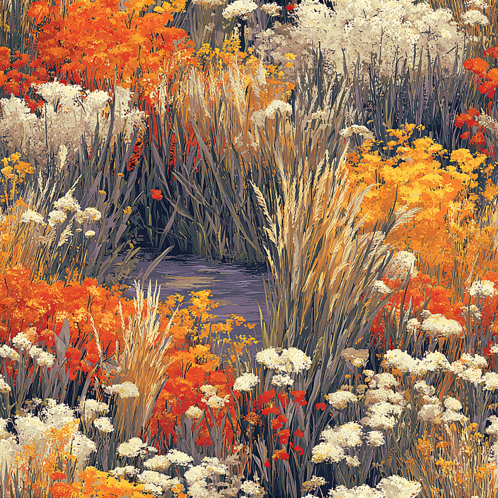 Painter’s Meadow Aubergine