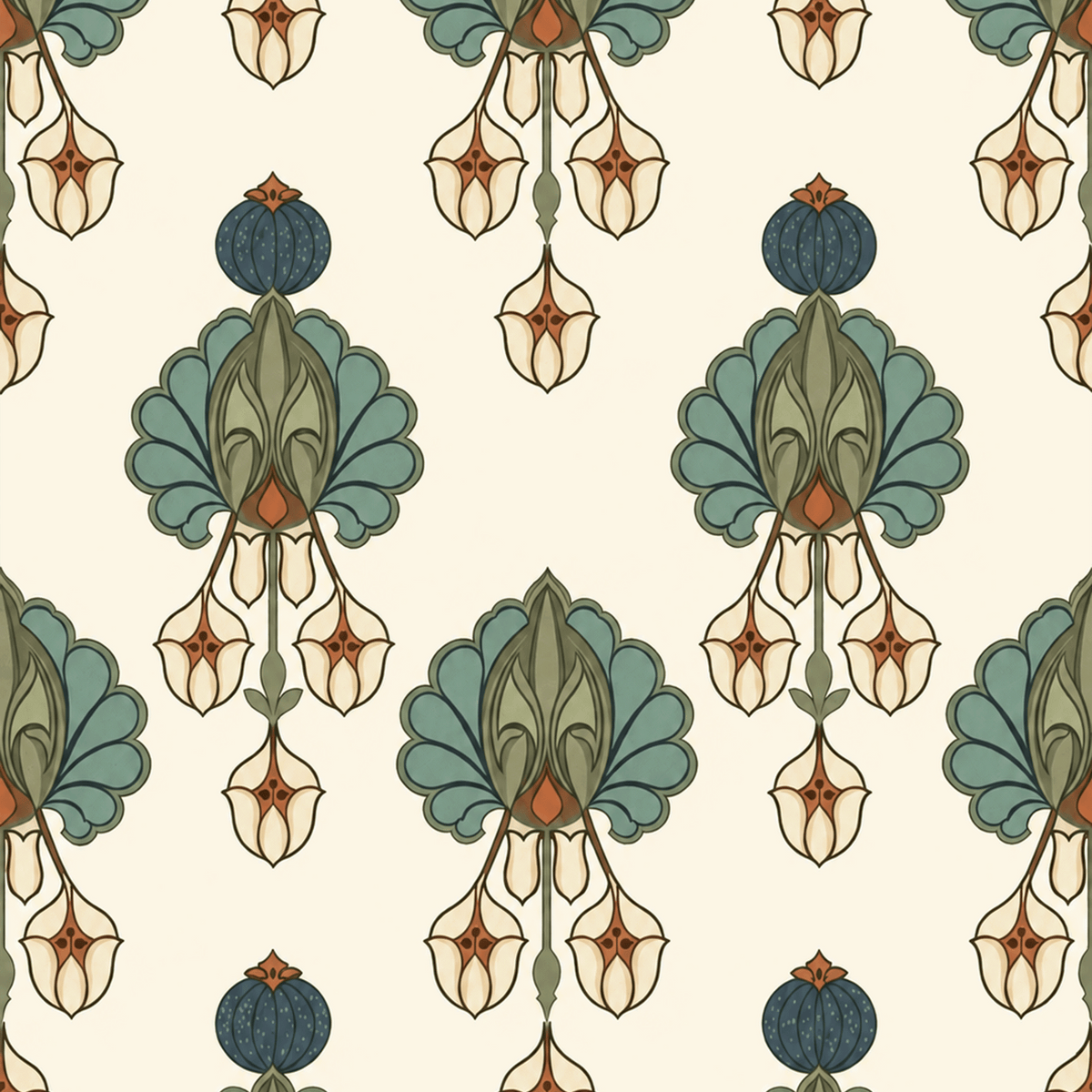 Pendant Blossom Teal
