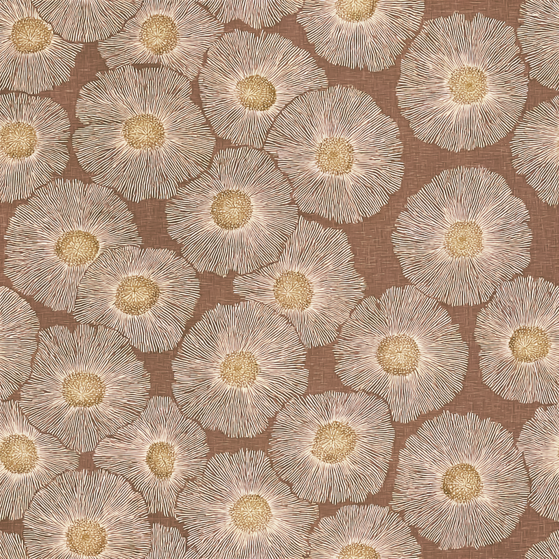 Atlanta Fabrics Pocket Change Cocoa Fabric | Atlanta Fabrics