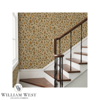 Atlanta Fabrics Pomegranate Court Camel Wallpaper Wallpaper | Atlanta Fabrics