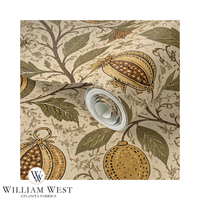 Atlanta Fabrics Pomegranate Court Camel Wallpaper Wallpaper | Atlanta Fabrics