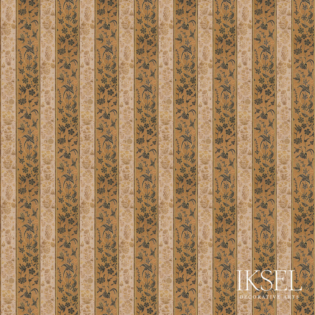 Schumacher DELHI STRIPE LINEN ORIGINAL Fabric | Atlanta Fabrics