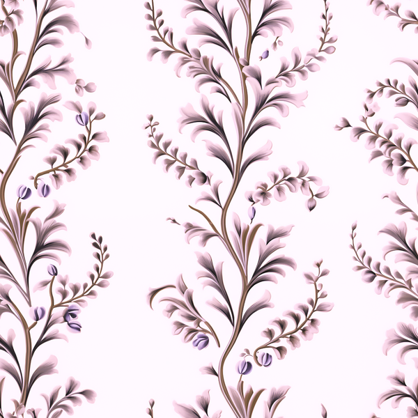 Atlanta Fabrics Rambling Vine Lilac Fabric | Atlanta Fabrics