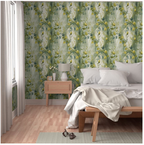 Rays of Light Chartreuse Wallpaper