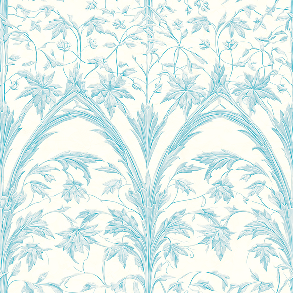 Atlanta Fabrics Rondeau Aqua Fabric | Atlanta Fabrics