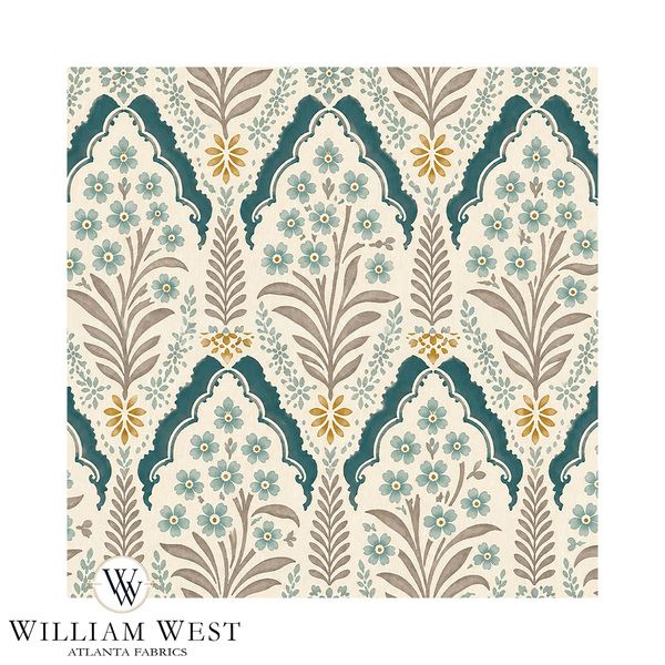 Atlanta Fabrics Rookery Garden Taupe Fabric | Atlanta Fabrics