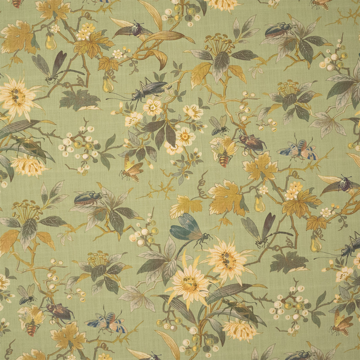 Anna Elisabeth S7451 Lichen Like Fabric | Atlanta Fabrics