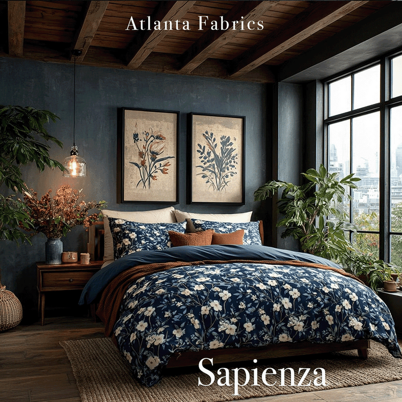 Atlanta Fabrics Sapienza Noir Fabric | Atlanta Fabrics