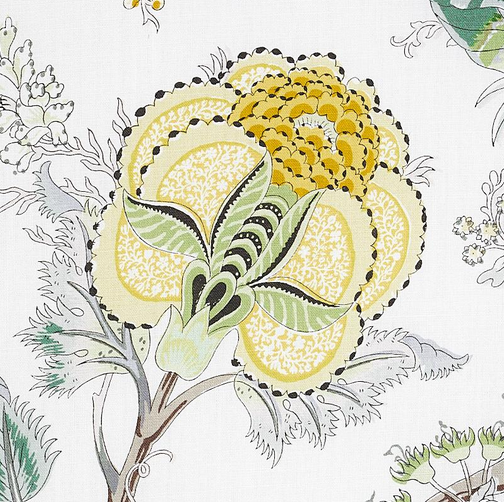 INDIAN ARBRE CITRON FABRIC