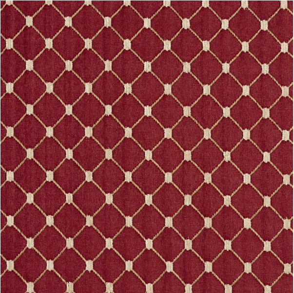 Charlotte Fabrics 2652 Crimson/Diamond Fabric | Atlanta Fabrics