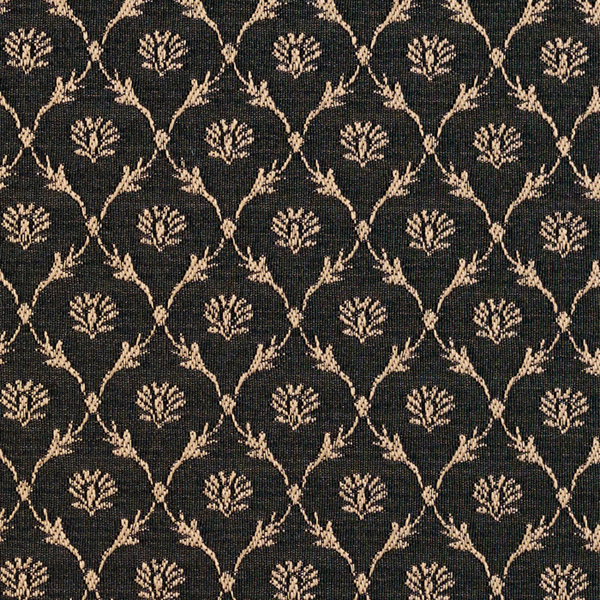 Charlotte Fabrics 2642 Onyx/Trellis Fabric | Atlanta Fabrics