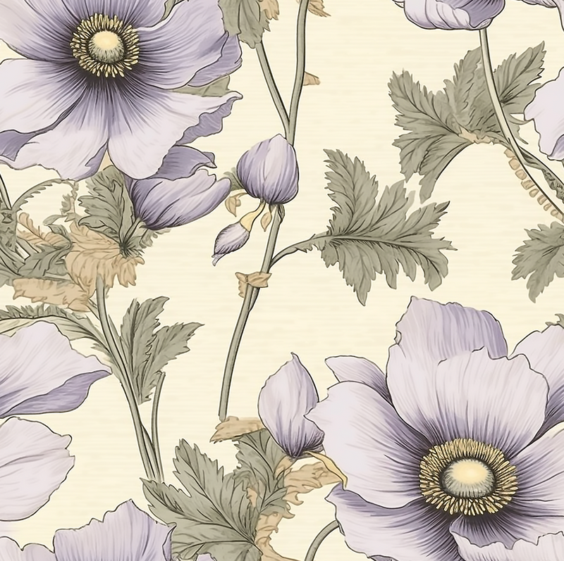 Cashmere Brownie Lilac Wallpaper