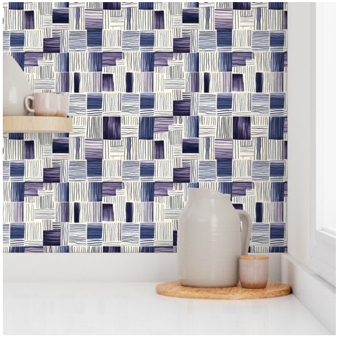 Patches Lavender Wallpaper